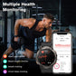 Orologio intelligente  T3 con chiamate, durata della batteria di 50 giorni, display AMOLED da 1,43 inch, impermeabile da 50 m, corpo completamente in metallo, assistente AI, per Android e iOS, fitness tracker, orologio intelligente da uomo