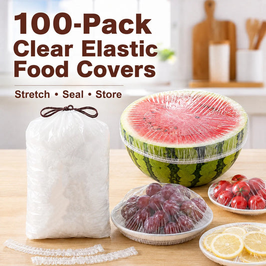 🧴🍲 Coperture elastiche per alimenti – confezione multipla da 100 pezzi – mantieni il cibo fresco e protetto! 🔄🥗✨