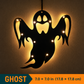 🎃 Decorazioni Halloween LED a Silhouette da Parete a Batteria – Impermeabili, Adesive, Fantasmi/Zucche/Pipistrelli & Altro 🕷️✨