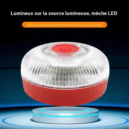 Striscia luminosa stroboscopica V16 con potente magnete alla base della batteria