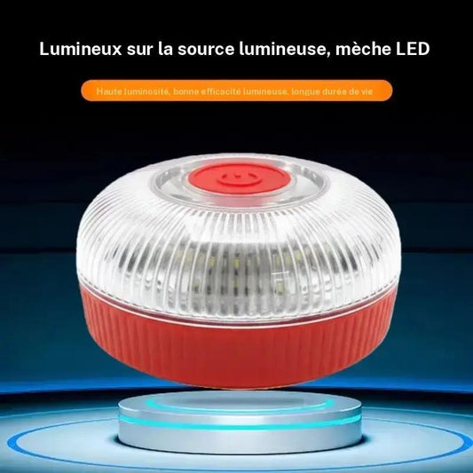 Striscia luminosa stroboscopica V16 con potente magnete alla base della batteria
