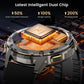 Orologio intelligente  T3 con chiamate, durata della batteria di 50 giorni, display AMOLED da 1,43 inch, impermeabile da 50 m, corpo completamente in metallo, assistente AI, per Android e iOS, fitness tracker, orologio intelligente da uomo