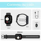 ⌚💖 Smartwatch con Chiamate Intelligenti! 🎙️ Assistente Vocale, Fitness Tracker, 100+ Sport, IP68 Impermeabile 🌊, Tracker Sonno 😴, Batteria 30 Giorni 🔋, Display HD 1,83" Personalizzabile 📸 – App VeryFit