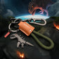 🦖🔑Lega di alluminio Dinosauro Charm accoppiato con un braccialetto tessuto a mano