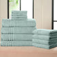 Set Asciugamani 3 Pezzi Home Reflections 100% Cotone – Trama e Tinta Unita