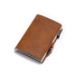 Vintage vento cavallo in lega di alluminio laterale push card borsa portafoglio