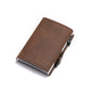 Vintage vento cavallo in lega di alluminio laterale push card borsa portafoglio