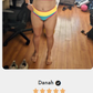 Completo bikini sportivo a 3 pezzi in nylon con effetto patchwork a blocchi di colore: costume a vita alta con effetto modellante.