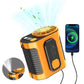 Ventilatore portatile con clip da cintura, 5000 mAh, può essere agganciato sotto una camicia per l'utilizzo, ventilatore portatile con clip di raffreddamento in stile cintura.