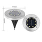 🔥Luce da Terra Solare in Acciaio Inox con 8 LED