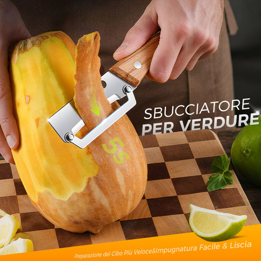 Peeler vegetale multifunzionale per cucina