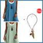 ⏰Saldo ultimo giorno -50%💃Abito t-shirt falso due pezzi da donna – taglio morbido e senza maniche