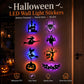 🎃 Decorazioni Halloween LED a Silhouette da Parete a Batteria – Impermeabili, Adesive, Fantasmi/Zucche/Pipistrelli & Altro 🕷️✨