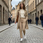🔥 2026 Nuovo arrivo 💕 Pantaloni elasticizzati a vita alta con tasche con cerniera per donna