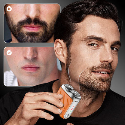 🎁50% DI SCONTO! Rasoio portatile a doppio anello, un regalo pratico per lui~