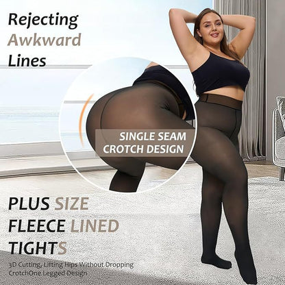 💋👠 Extra grande gamba nuda e calze traslucide spesse in peluche
