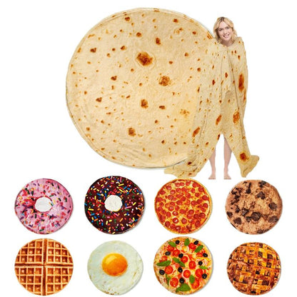🌯 Saldi sui nuovi arrivi 2025: 50% di sconto su coperte creative 🔥 a tema alimentare