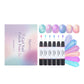 Penna per smalto gel 5 in 1, penna per smalto gel effetto aurora con base e top coat in un unico prodotto.
