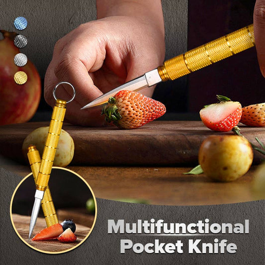 👍 Livello professionale 🔥 Coltello da tasca portatile rimovibile con portachiavi
