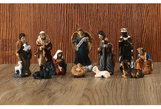 🙏🎄Prevendita natalizia 50% DI SCONTO🎄11pcs Presepe natalizio