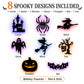🎃 Decorazioni Halloween LED a Silhouette da Parete a Batteria – Impermeabili, Adesive, Fantasmi/Zucche/Pipistrelli & Altro 🕷️✨