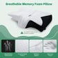 Cuscino per il collo in memory foam 1pz, Cuscino per il collo con design traspirante, Cuscino per il collo comodo e di sostegno, Cuscino da letto per chi dorme sul fianco e sulla schiena