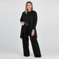 💥Offerta speciale: 50% di sconto-Elegante cardigan lungo, top e pantaloni, set di 3 pezzi