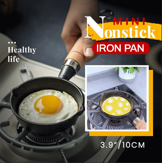 🍳Padellina Antiaderente in Ghisa 3.9"/10cm - Padella Monoporzione Perfetta✨