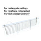 Stendino da Balcone Ribaltabile, Stendibiancheria da Ringhiera Esterno Resistente in Acciaio inox e alluminio, per terrazzi, balconi e ringhiere