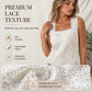 ☀️ ELEGANZA SENZA SFORZO 👚 Top Canotta in Pizzo da Donna – Scollo Quadrato, Orlo Smerlato & Stile Giorno-Sera ✨