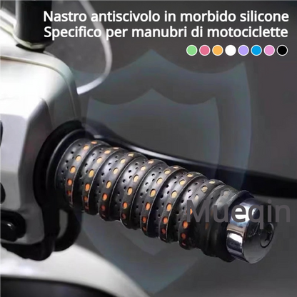 💯Nastro antiscivolo in silicone morbido per manubri da moto