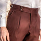 Men's Solid Color Straight Leg Casual Pants