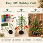 🎄✨ Kit fai da te per l'albero di Natale con perline – 🎅 Crea la tua decorazione natalizia scintillante