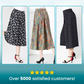 Women's High Elastic Waist Pleated Chiffon Wide Leg Culottes