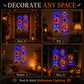 🎃 Decorazioni Halloween LED a Silhouette da Parete a Batteria – Impermeabili, Adesive, Fantasmi/Zucche/Pipistrelli & Altro 🕷️✨