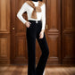 High Waist Wide Leg Corduroy Pants