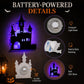 🎃 Decorazioni Halloween LED a Silhouette da Parete a Batteria – Impermeabili, Adesive, Fantasmi/Zucche/Pipistrelli & Altro 🕷️✨