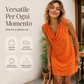 ⏰50% DI SCONTO ORA! 👗 Elegante Abito Slim Fit con Scollo a Cowl – Senza maniche, tasche laterali e versatile – Drappeggio valorizzante, perfetto per il lavoro o le serate – Comodo e chic ✨🌸
