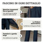 Completo composto da affascinante top irregolare e pantaloni a gamba larga
