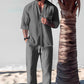 Uomo di moda cotone biancheria Top & pantaloni set a due pezzi 🎉 GRANDE VENDITA