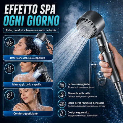 🚿Set Doccia Multifunzionale ad Alta Pressione