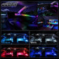 ✨ Striscia LED Luminosa per Interni Auto – Luce Ambientale Flessibile con Presa USB 🚗