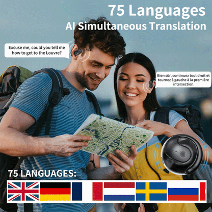 🏆#1 Best Seller ⚡⏰Cuffie wireless OWS Bluetooth 5.4 con traduzione AI (compatibili con iOS e Android)