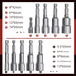 10pcs bit del driver del dado esagonale magnetico