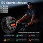 Orologio intelligente  T3 con chiamate, durata della batteria di 50 giorni, display AMOLED da 1,43 inch, impermeabile da 50 m, corpo completamente in metallo, assistente AI, per Android e iOS, fitness tracker, orologio intelligente da uomo