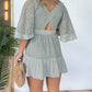 Open Back Lace Crochet Romper Dress