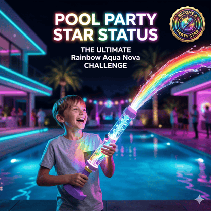 🌈Pistola ad acqua con LED arcobaleno | Il divertimento estivo prende vita come per magia! ✨