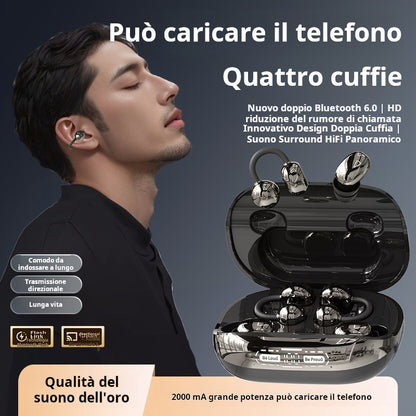 🎧🏃‍♂️Bi-orecchio clamp orecchio in orecchio cuffie sportive per ridurre il rumore