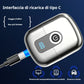 Mini rasoio elettrico con display LED, fori di rasatura multipli, potente ed efficiente.