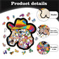 🦄🌈Set di puzzle divertenti 2026: cappello da cowboy, pony, puzzle impilabile con cornice, puzzle in legno dalla forma irregolare